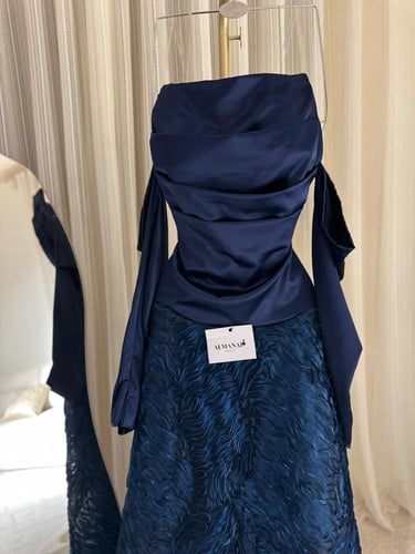 فستان سهره كحلي تفته