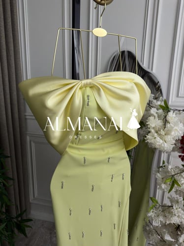 فستان كلارا ليموني