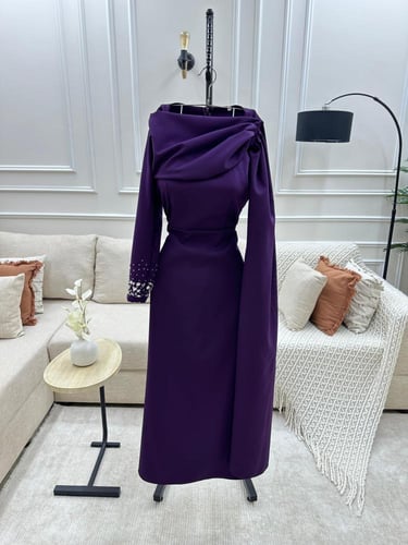 فستان ناعم لونين