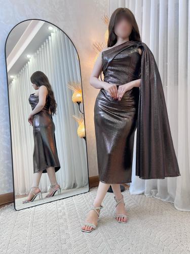 فستان كوري حرير