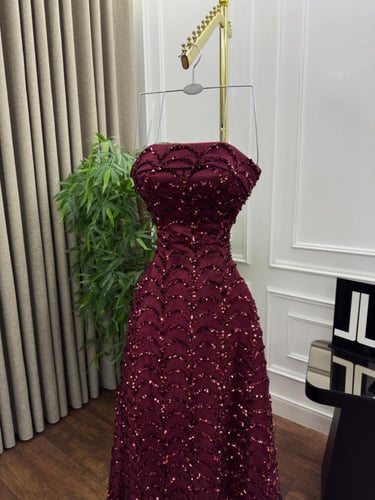 فستان سهره توب عودي ترتر