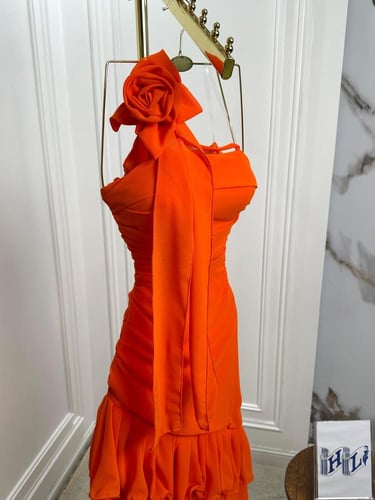 فستان جورجيت قصير