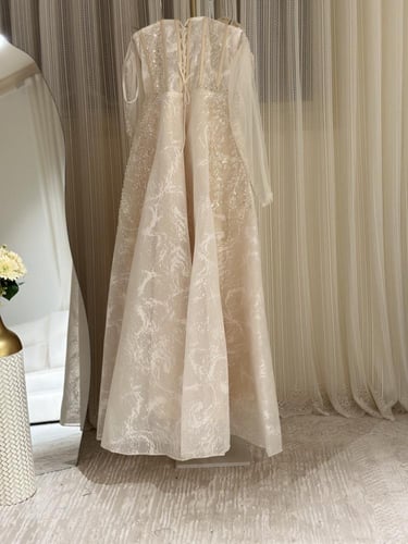 فستان سهره سكري كلفه تطريز