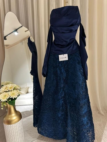 فستان سهره كحلي تفته