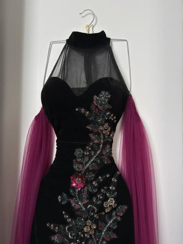 فستان شتوي سهره انيق جوخ