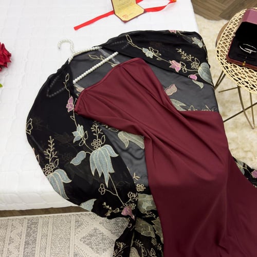 شيفون مطرز داخليه باربي