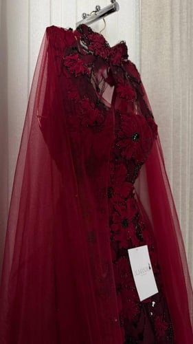 فستان سهره عودي ورود وتل طبقات