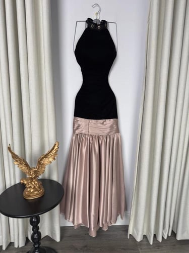 فستان شتوي مخمل و تفته