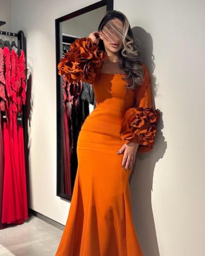 فستان اورنج باربي