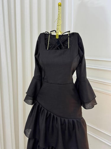 فستان ناعم بني