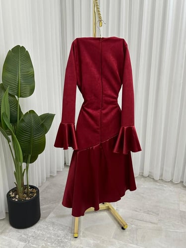 فستان ناعم خامه شمواه