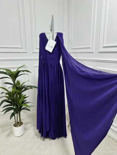 فستان شيفون كسرات