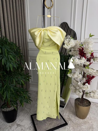 فستان كلارا ليموني