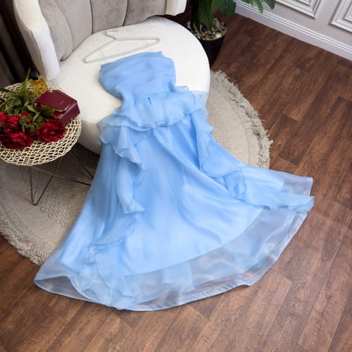 فستان سماوي طبقات