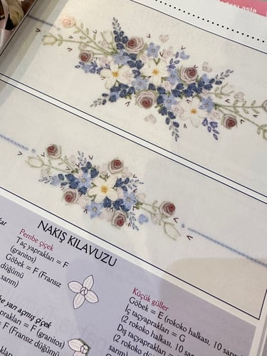 مجلة تطريز مع بترونات الخاصة بها