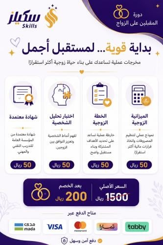 باقة تأهيل المقبلين ع الزواج