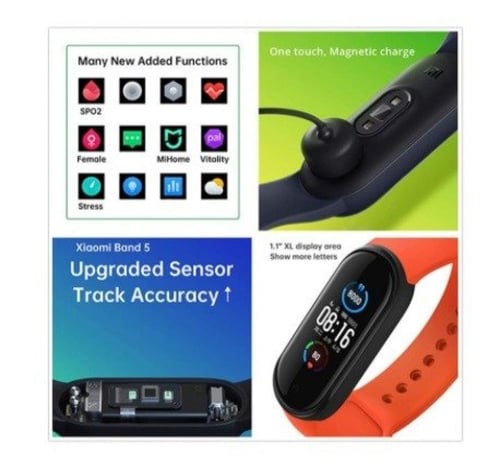 ساعة شاومي باند 5 الجديدة Xiaomi Mi Band 5