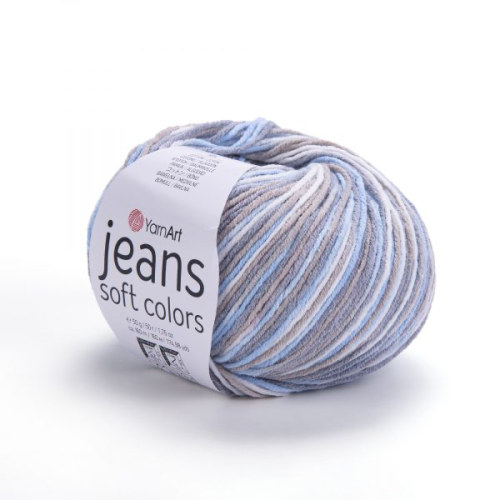 YarnArt Jeans Soft Colors 6210 Colored Jeans