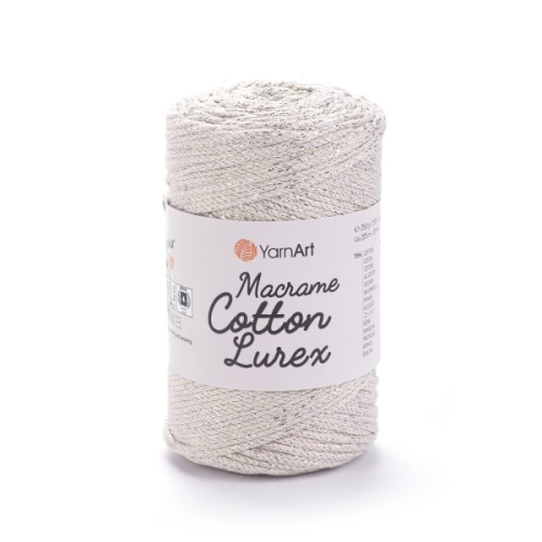مكرمية قطن لوريكس - لمعة 725 Macrame Cotton Lurex