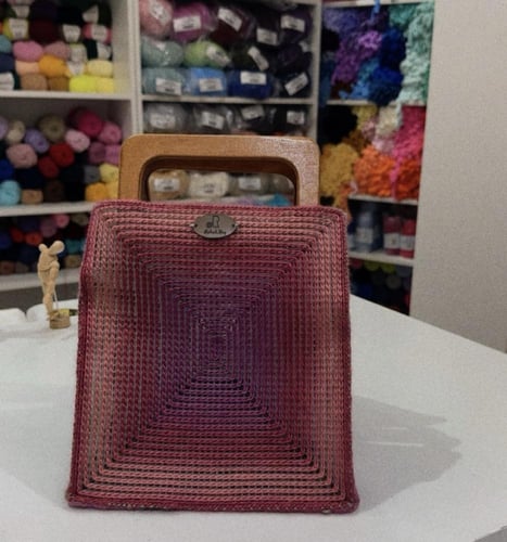 بوكس شنطة الكنفا بغرزة السلسلة