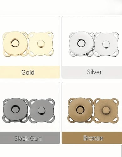 أزرار مغناطيسية تثبت بالخياطة "طقطق" – 4 قطع (18مم...