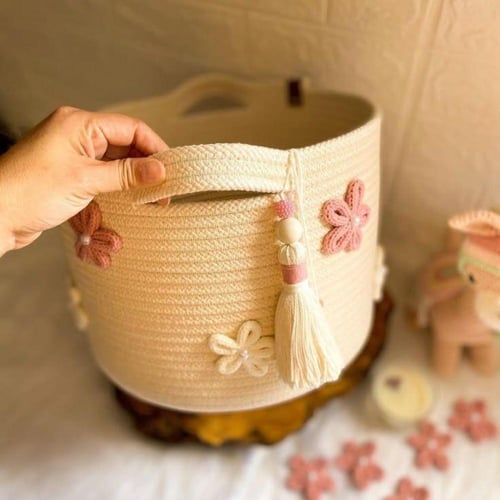 حبال التريس لون رمادي لخياطة السلال والقواعد