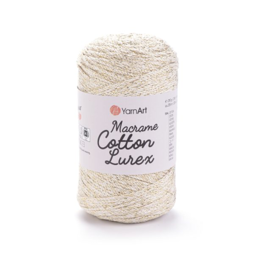 مكرمية قطن لوريكس - لمعة 724 Macrame Cotton Lurex