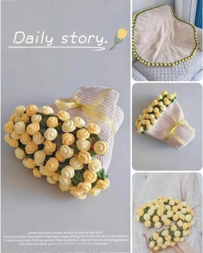 بطانية بوكيه الورد 76سم