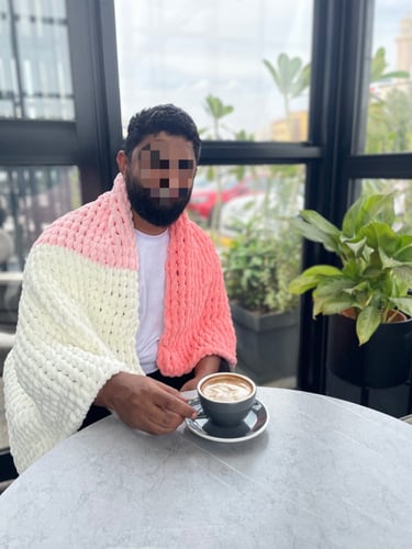 بطانية 90*145 بخيوط البوفي