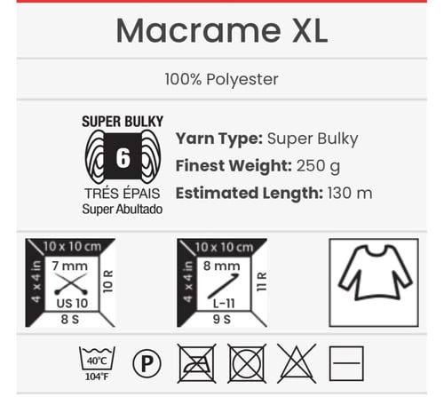 مكرمية 170 Mecrame XL