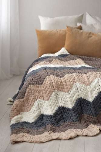 بطانية مقاس 95*150 بخيوط بوفي