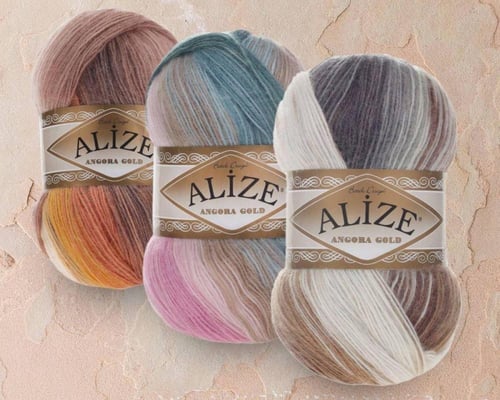 انجورا قولد باتيك 8023 Alize Angora gold batik