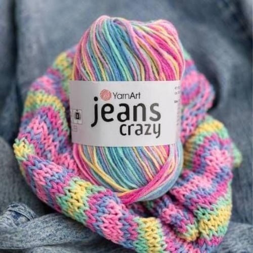 جينز كريزي 8206 YarnArt Jeans Crazy