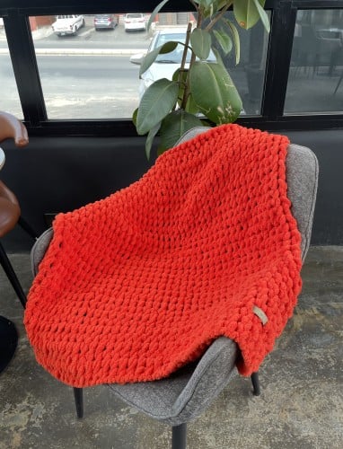 بطانية مواليد 70*75 بخيوط بوفي