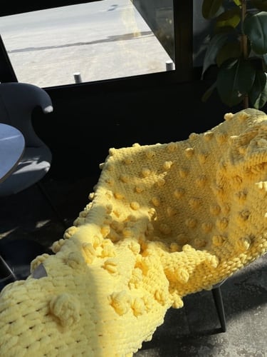 بطانية الكور 85*145 بخيوط بوفي