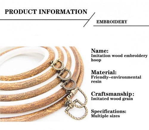 طارات تطريز سيلكون دائرية - 5 مقاسات