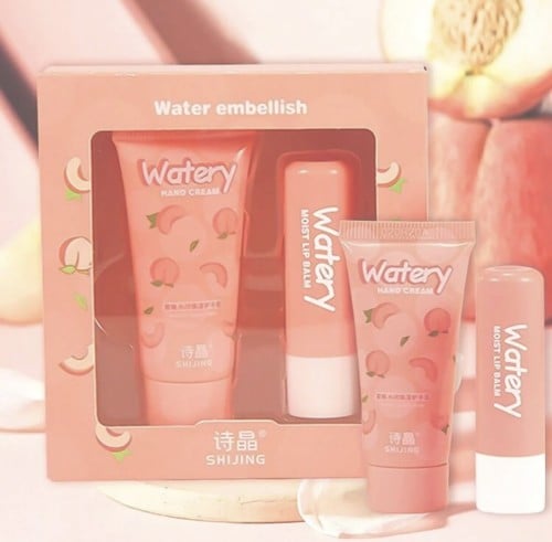 طقم هدية مكون من 1 مرطب يد + 1مرطب شفاه