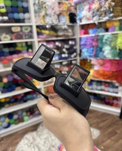 النظارة العجيبة - راحة تامة اثناء الحياكة وحتى الق...