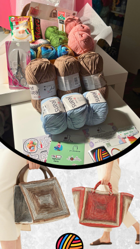 بوكس شنطة الكنفا بغرزة السلسلة