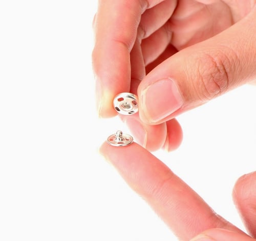 شريط كبسون ( اسود - فضي ) 10MM