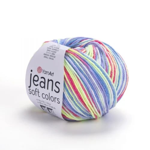 YarnArt Jeans Soft Colors colored jeans 6207