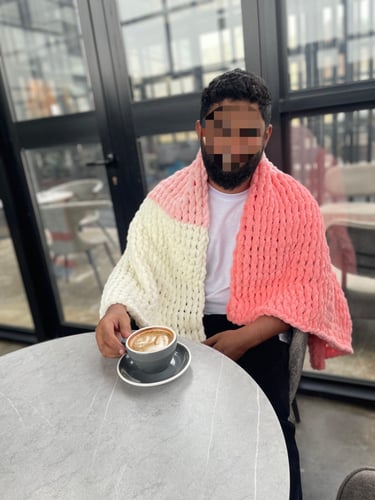 بطانية 90*145 بخيوط البوفي