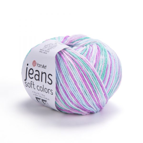 YarnArt Jeans Soft Colors 6202 Colored Jeans
