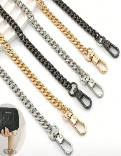 حزام سلسلة بسيط للحقائب – 120 سم | ذهبي – فضي – أس...