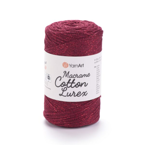 مكرمية قطن لوريكس - لمعة 739 Macrame Cotton Lurex