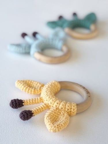 حلقات خشبية مقاس 4سم -قطعة واحدة-