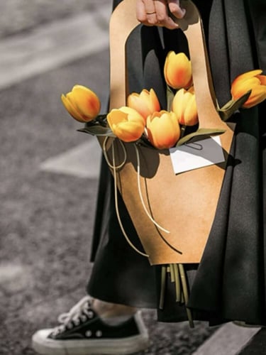 كيس باقة ورد "قطعة وحدة