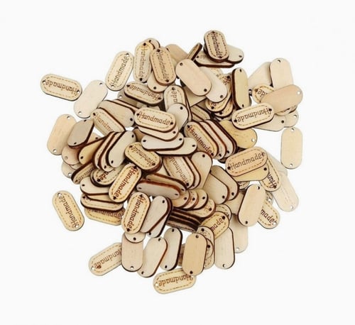 لوجو خشب Handmade ( 3 حبات )