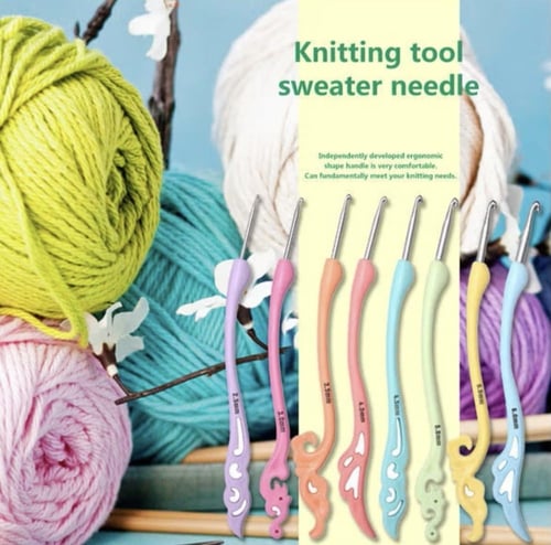 سنارة كروشيه بمقبض