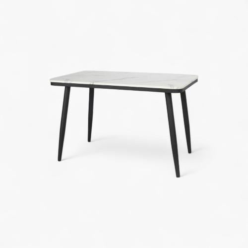 طاولة لمة مفردة رخام - لون أسود